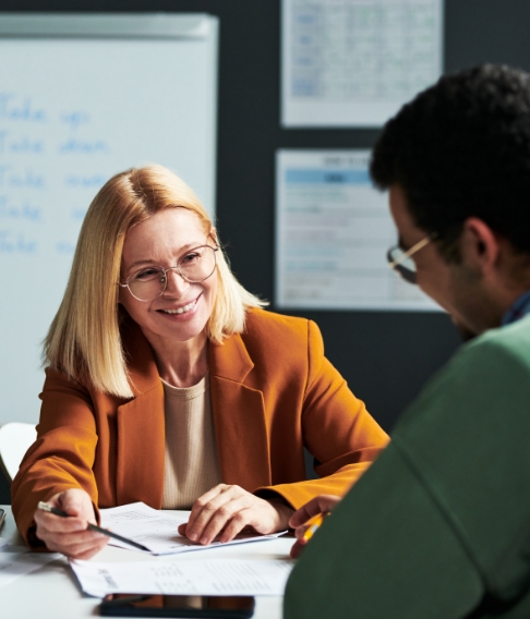 Woman teaching