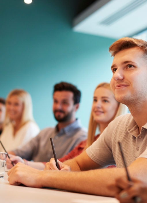 Classroom with students